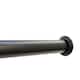 1-inch Adjustable Tension-mounted Shower or Window Curtain Rod - 42"-72" - Matte Black