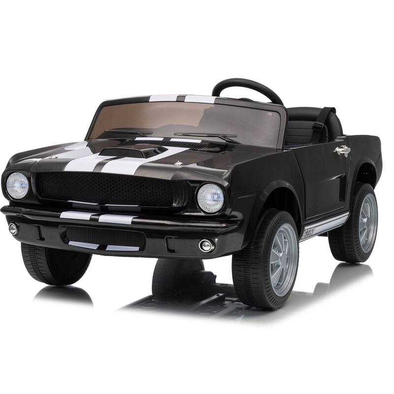 24V 2 Seater Ride on Licensed Shelby GT350 Ride on Toys for Kids Best Gift - Black