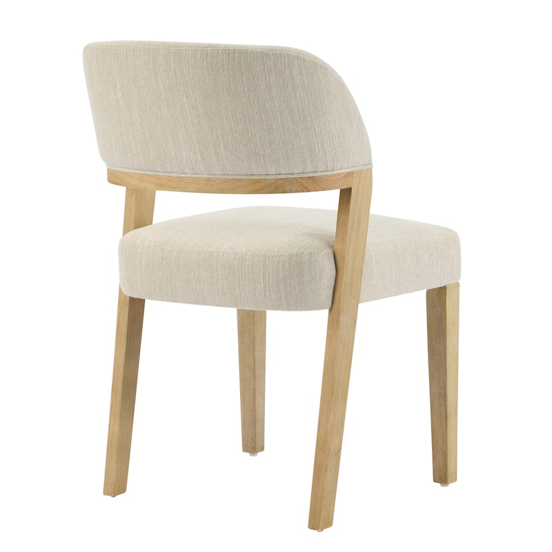 Christopher Knight Home - Caelum Rubberwood Upholstered Dining Chair with Cushioned Seat