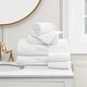 preview thumbnail 1 of 4, Juicy Couture Alyssa Bath Towels 6-Piece Set 2 Bath towels 2 Hand towels 2 Washcloths - 28"x54"/16"x26"/12"x12" White
