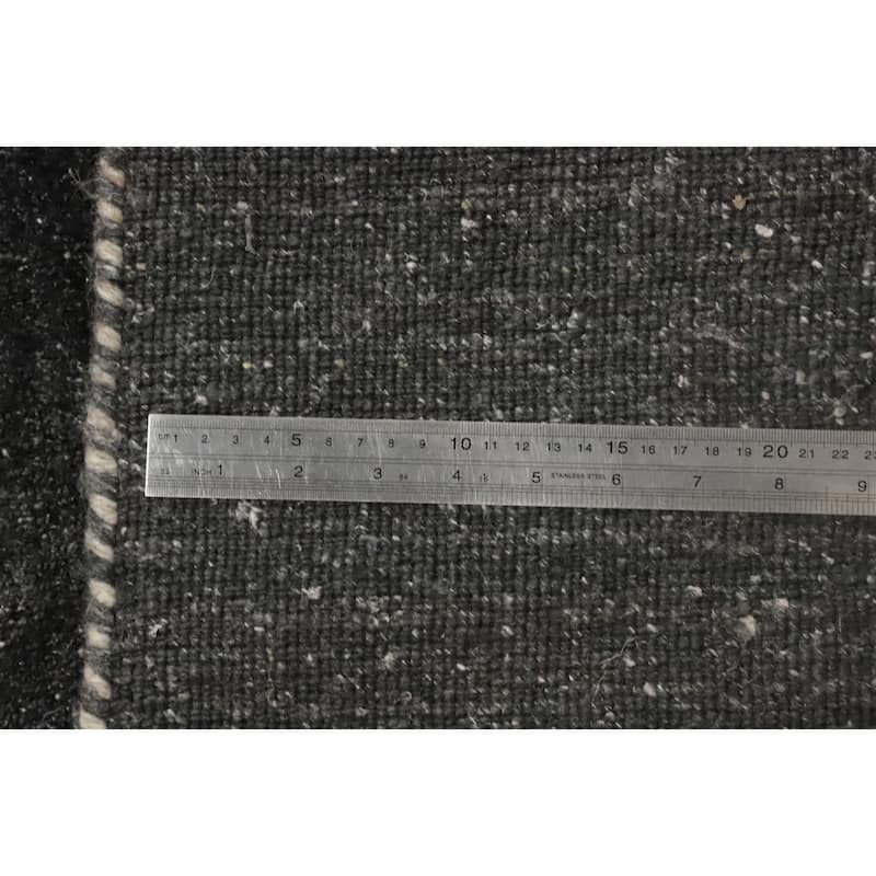 Hand Knotted Oriental 100% Wool Carpet Tribal Animal Pictorial Greys & Charcoal Gabbeh Area Rug - 10' 0'' X 9' 10''