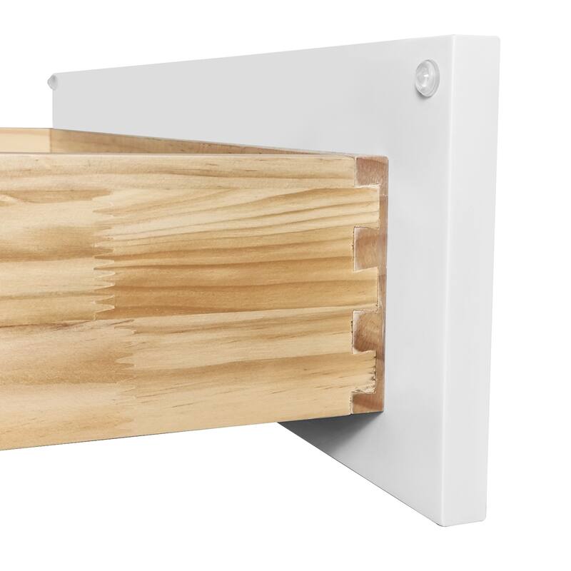 12 inch Narrow White Shaker Base Cabinet,Soft-Close Drawer and Door, Solid Wood RTA with Adjustable Shelf for Kitchen, Bath