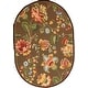 preview thumbnail 115 of 124, SAFAVIEH Handmade Chelsea Nataly French Country Floral Wool Rug 4'6" x 6'6" Oval - Brown