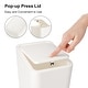 preview thumbnail 22 of 40, 2.6 Gallon Slim Plastic Trash Can with Press Top Lid
