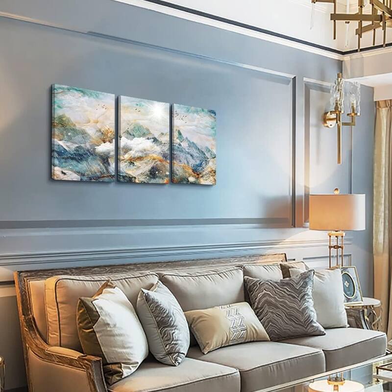 Wall Decor Abstract Mountain Landscape Painting