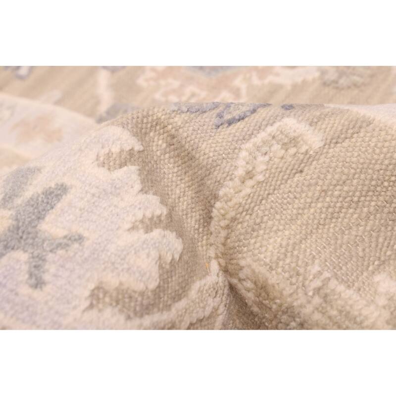 ECARPETGALLERY Hand-knotted Finest Oushak Khaki Wool Rug - 8'11 x 12'3