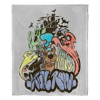 Warner Brothers Scooby-Doo Scooby Graffiti Silk Touch Throw Blanket
