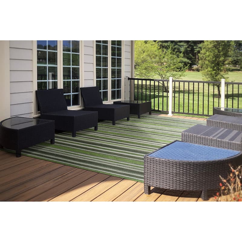 Dynamic Rugs Brighton Indoor/Outdoor Polypropylene Patio Backyard Area Rug