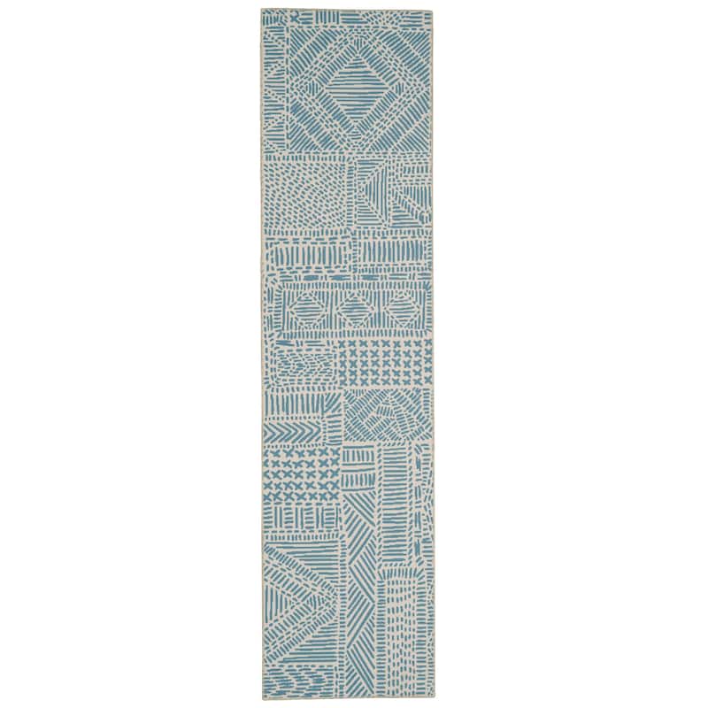 Cayden Machine Washable Geometic Area Rug