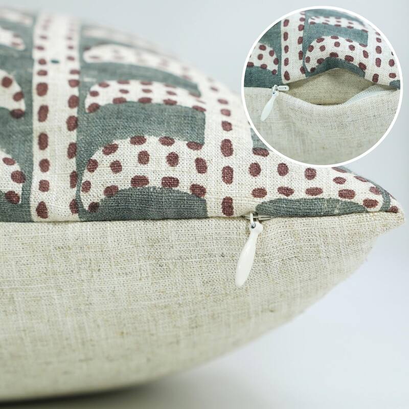 Fabdivine Linen Handmade Fall Decor 24x24 Pillow Cover Gray, Garud