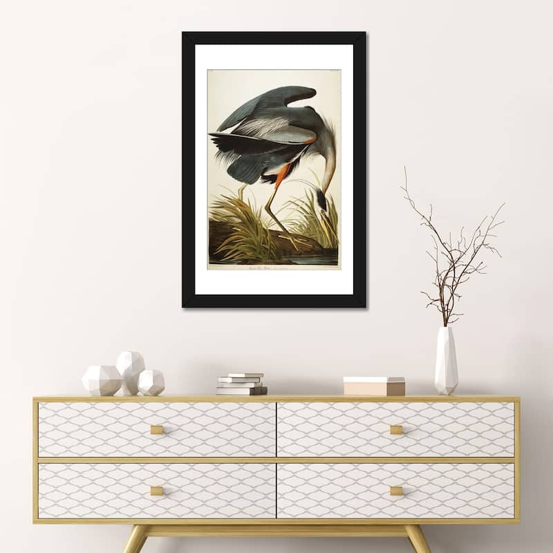 iCanvas "Great Blue Heron " by John James Audubon