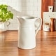 preview thumbnail 2 of 0, Bee & Willow White Earthenware 9.5" X 6" X 10.5" H Pticher