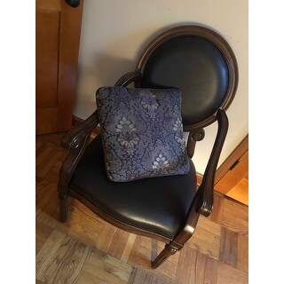 Shop Rowena Traditional Tobacco Oak Accent Chair by FOA ...