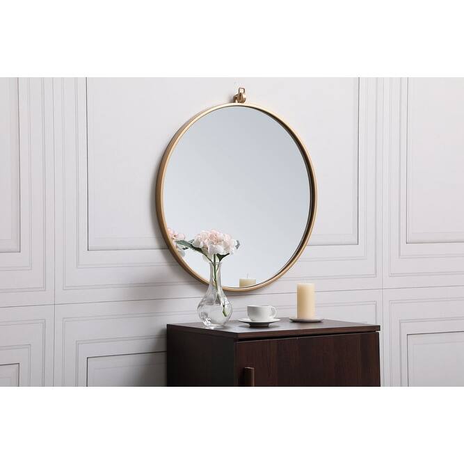 Elegant Lighting Eternity 21" Diameter Circular Beveled Metal Framed