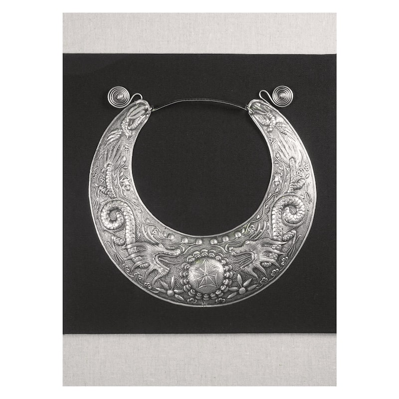 HUJI Miao Tribe Silver Jewelry Shadow Box Wall Décor