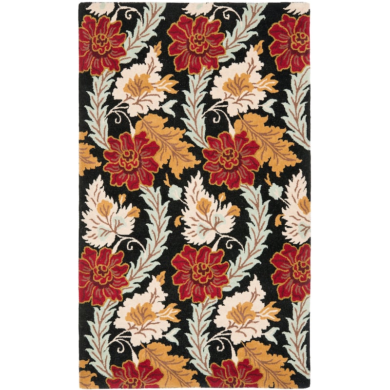 SAFAVIEH Handmade Blossom Nohemi Modern Floral Wool Rug