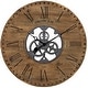 preview thumbnail 11 of 16, FirsTime & Co. Shiplap Steampunk Farmhouse Wall Clock