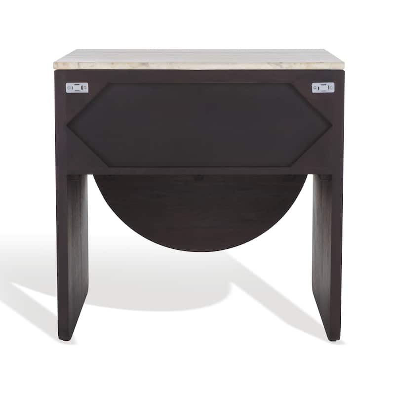 SAFAVIEH Couture Floris Travertine Top Nightstand