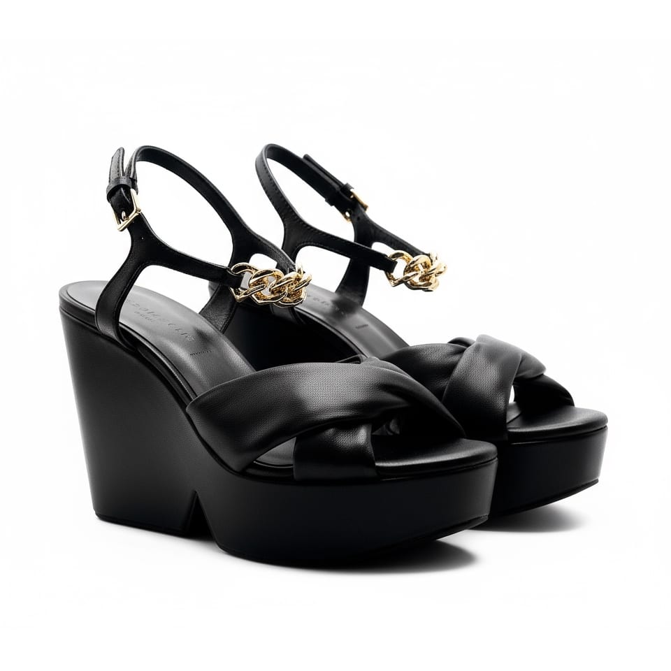 Clergerie Deary Leather Platform Heel