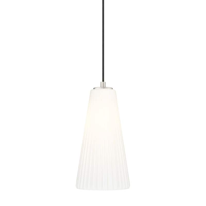 Z-Lite 3043P7 Farrell 8" Wide Suspension Mini Pendant - Brushed Nickel