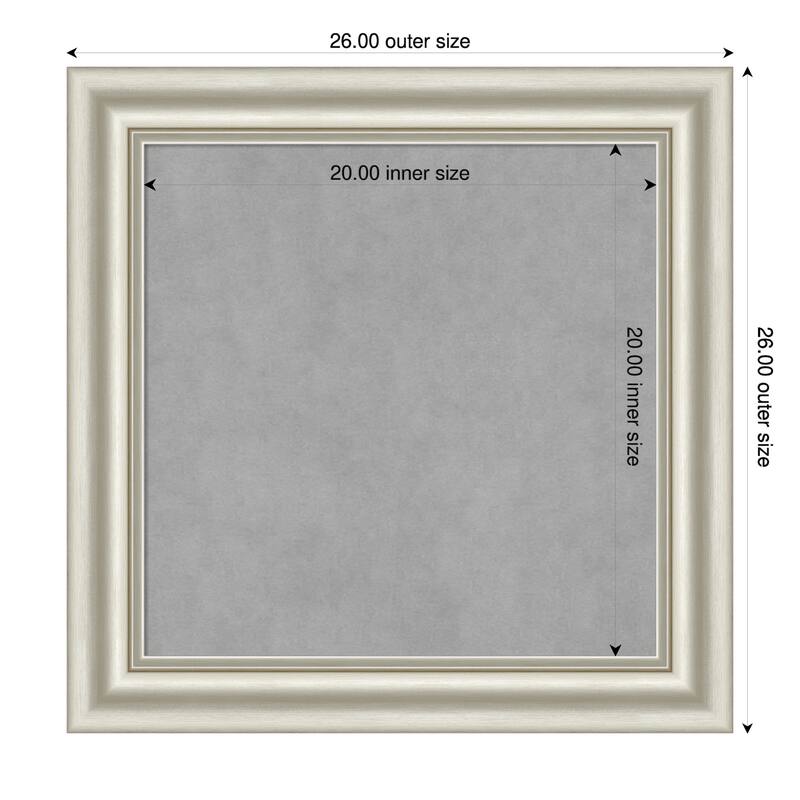 Amanti Art Sophia Gold Framed - 26 x 26 in - Sophia Silver