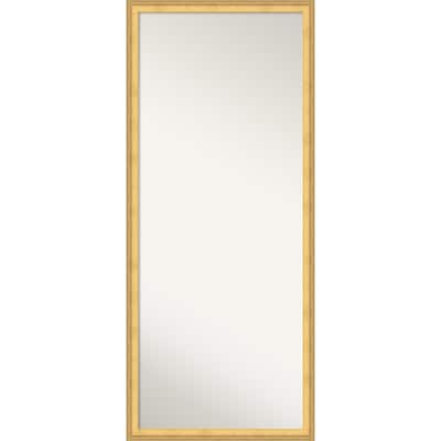 Owen Non-Beveled Framed Full-Length Floor Leaner Mirror - Owen Gold - 27 x 63 in