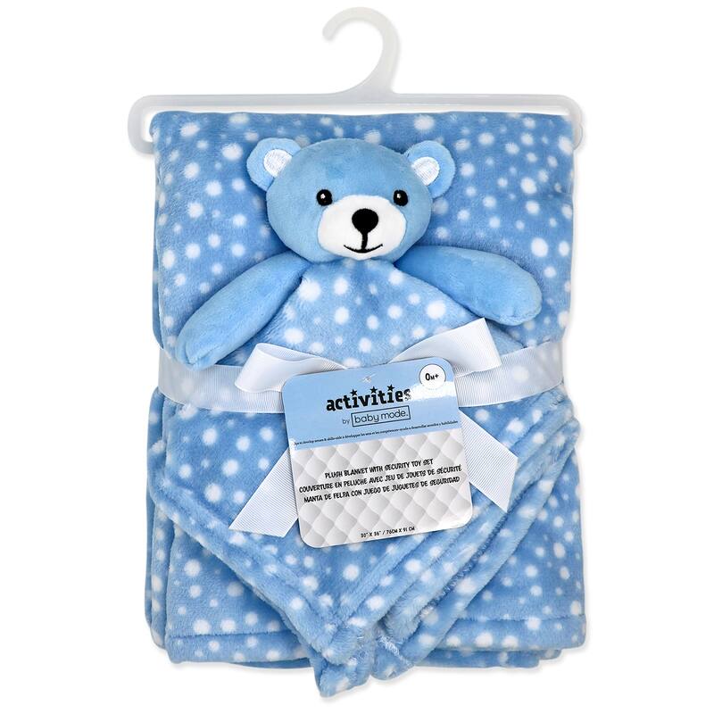 Baby Boys and Baby Girls Plush Blanket with Nunu Lovey Toy