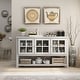 preview thumbnail 12 of 29, Furniture of America Wins Modern Farmhouse 5-shelf Buffet Table