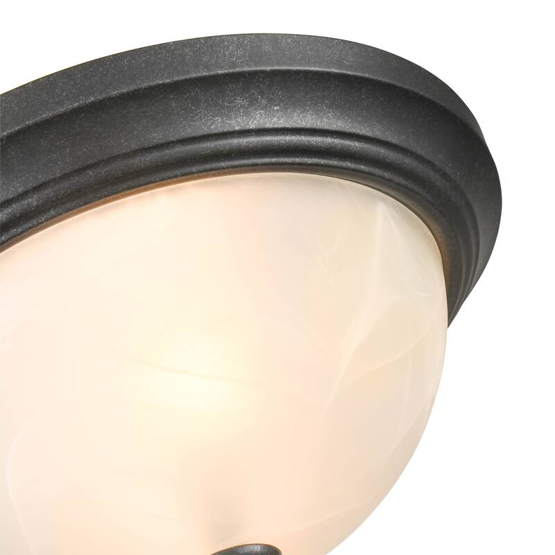 Millennium Lighting Metal 2 Light Flush Mount Ceiling Fixture in Multiple Finishes - N/A