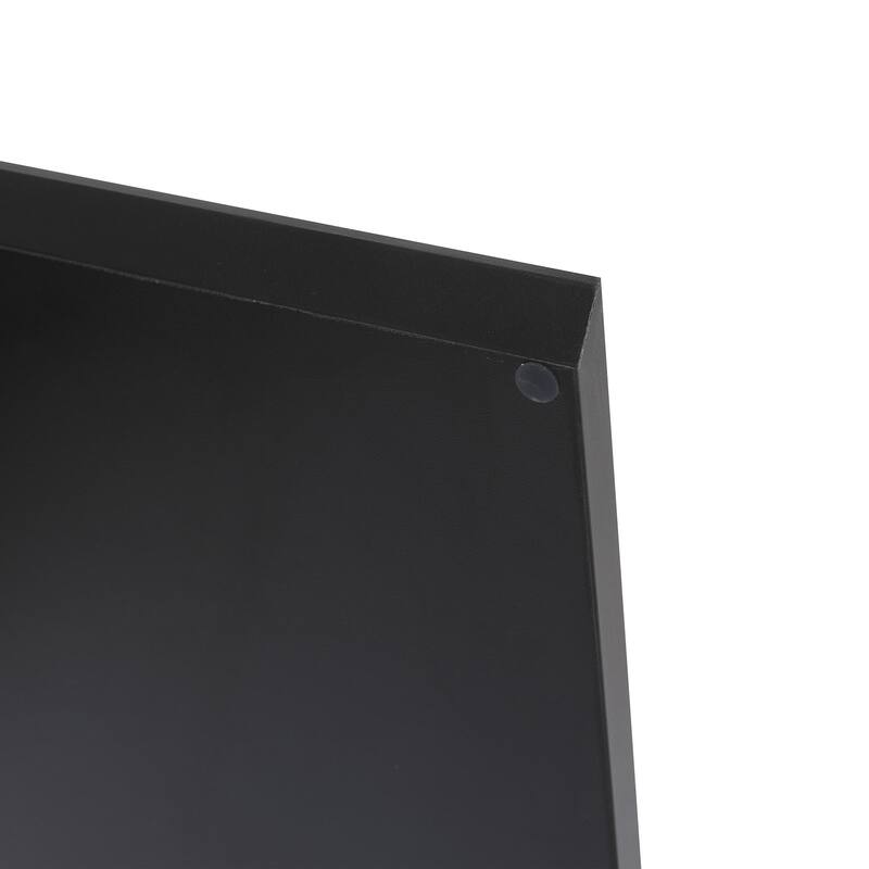 Plywood Wall Mounting Bathroom Vanity Set in Black with Integrated Ceramic Sink