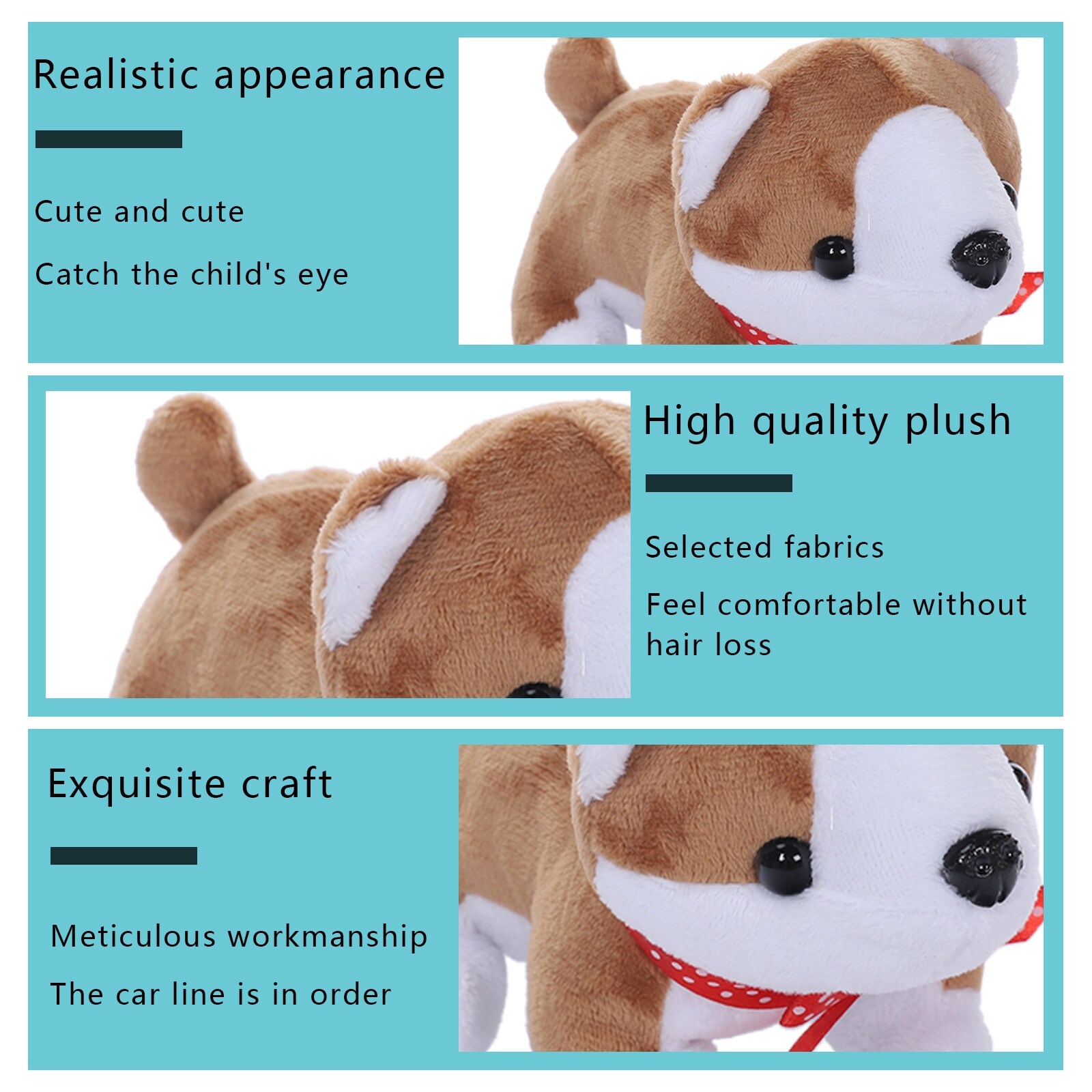 Plush Toy Dog, Dog House Care Pet Play Set Pet Toy Puppies And