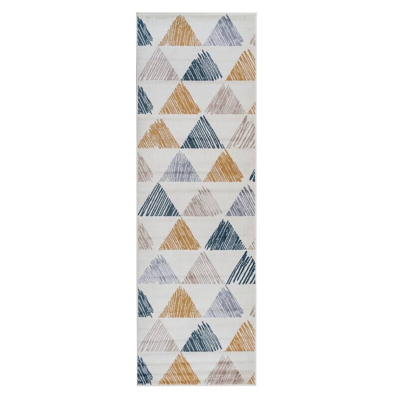 Superior Axton Mid-Century Modern Geometric Area Rug
