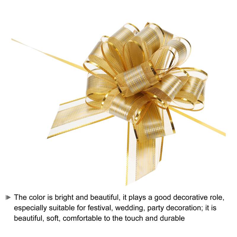 20pcs Large Pull Bow Gift Wrapping Bows Ribbon Organza