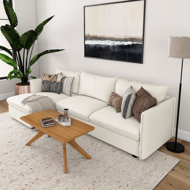 Plank and Beam Verso Rectangular Cross Leg Coffee Table - 40"