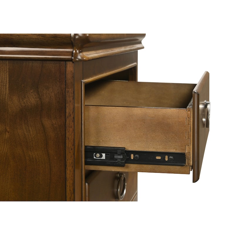 3-Drawer Nightstand with USB Ports