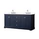 Option Dark Blue / White Quartz Top / Polished Chrome