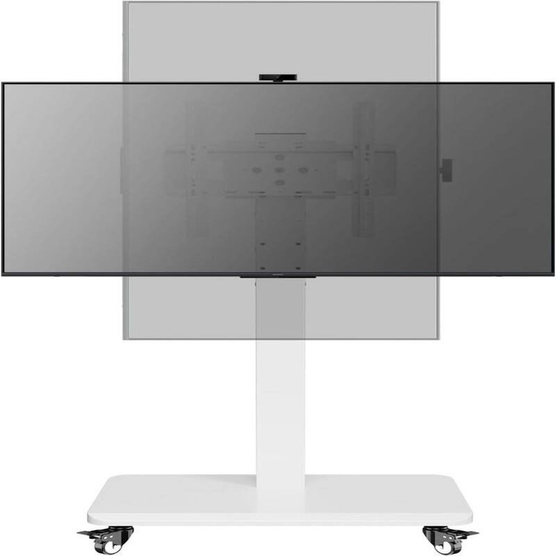 Rolling TV Stand - White