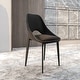 preview thumbnail 1 of 83, Amalfi Mid-Century Modern Upholstered Dining Chair - Open Back Side Chair with Metal Legs for Kitchen, Dining Room & Living Room