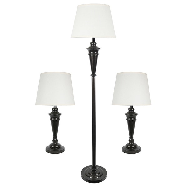 Set of 3 Peterson Table and Floor Lamps. Opens flyout.
