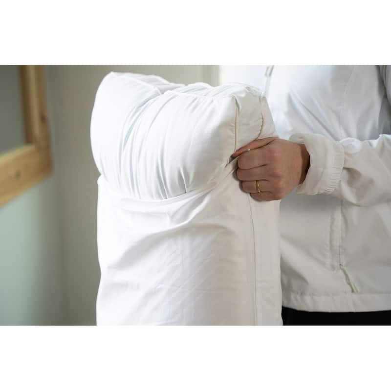 AllerEase Select Smooth Touch Allergy Protection Travel Pillow - White