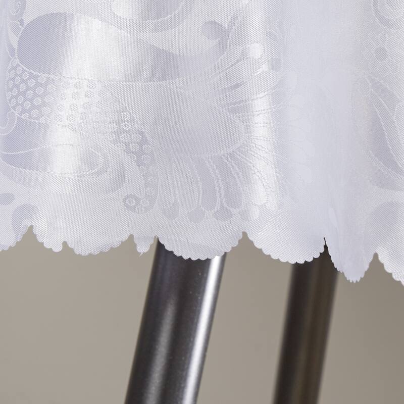 Violet Linen European Rose Pattern Tablecloth
