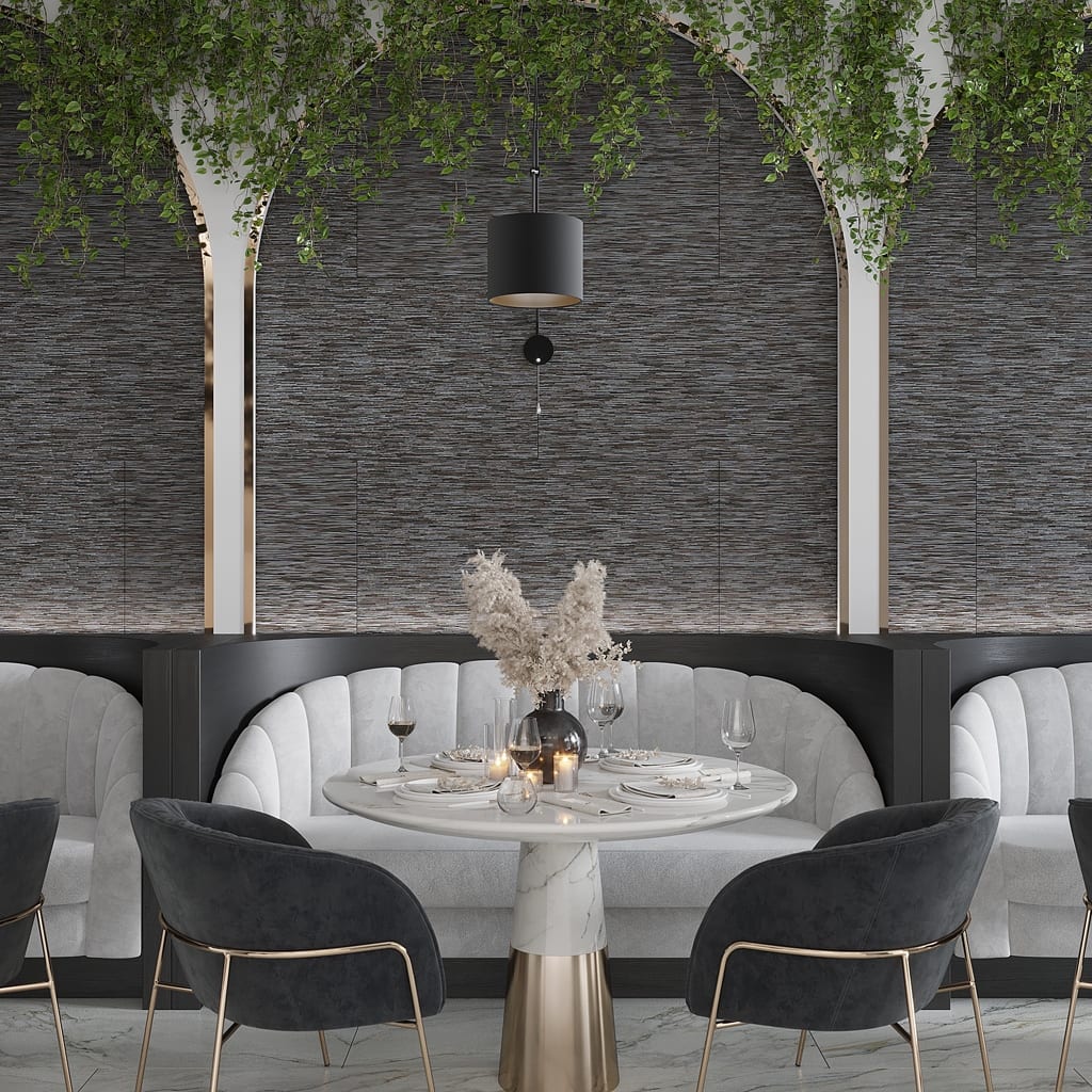 Apollo tile 24" x 48" Sothis Textured Black Porcelain Tile (15.29 sq ft/case) - 2 Pack