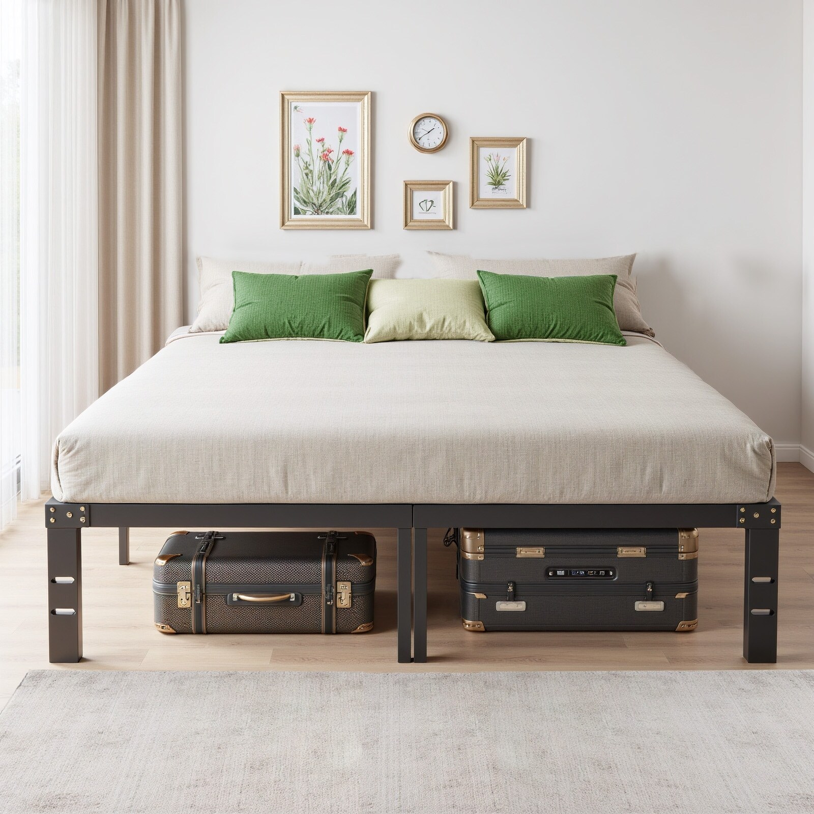 Full-Bed-Frame,-Sturdy-Twin-