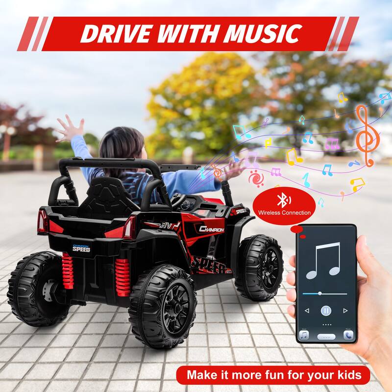 12V Toy Electric Truck UTV Ride On Car for Kids Best Gift