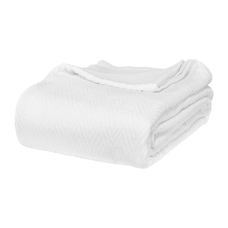 Superior Metro Zig-Zag Chevron All-Season Bedding Cotton Blanket