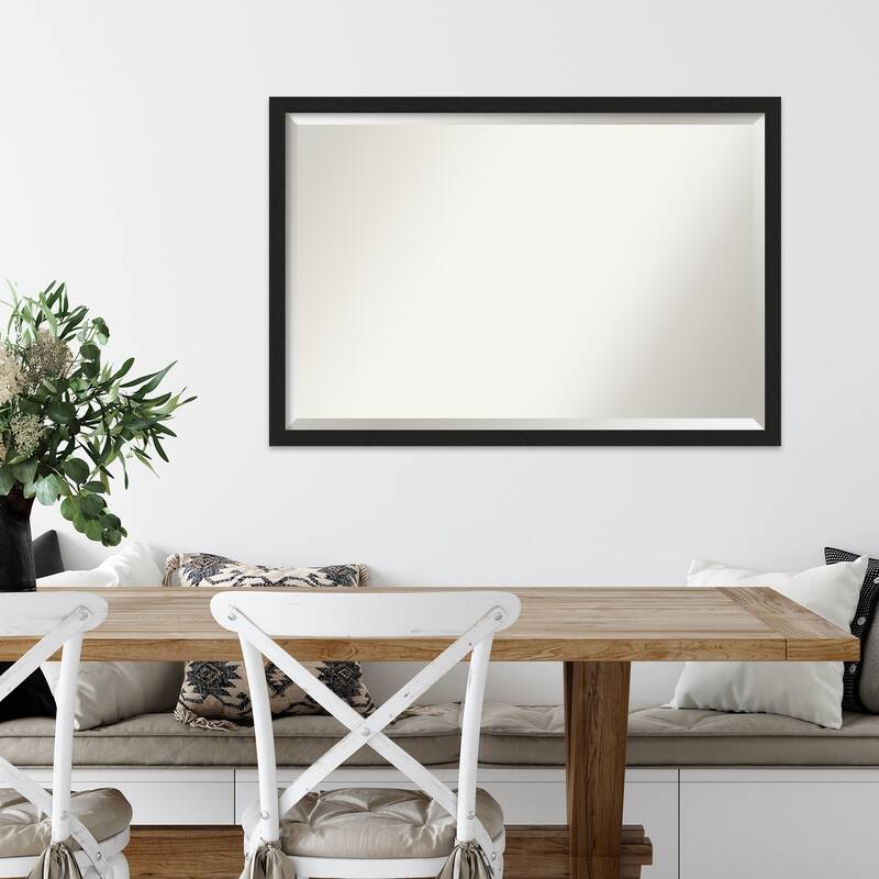 Beveled Wall Mirror - Grace Brushed Gold Narrow Frame