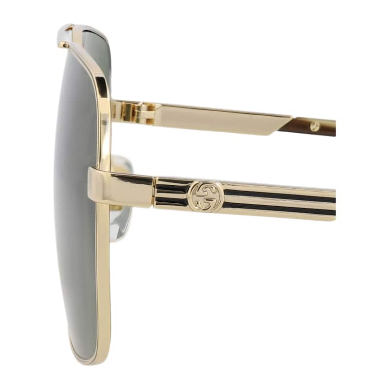 Gucci Aviator-Frame Metal Sunglasses