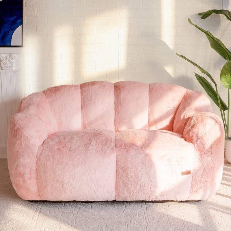 Floral Shaped Bean Bag Chair - Pink - Large