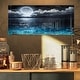 preview thumbnail 11 of 11, Romantic Full Moon Over Sea - Seascape Photo Glossy Metal Wall Art