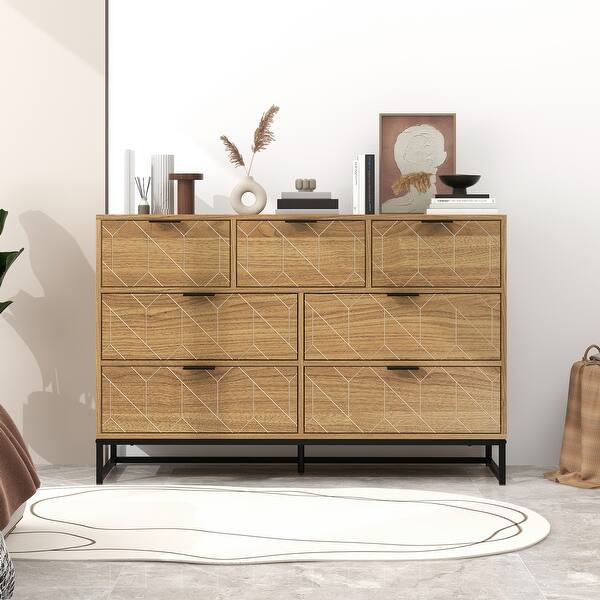 modern simple dresser Simple 4-Drawer Dresser White Oak -